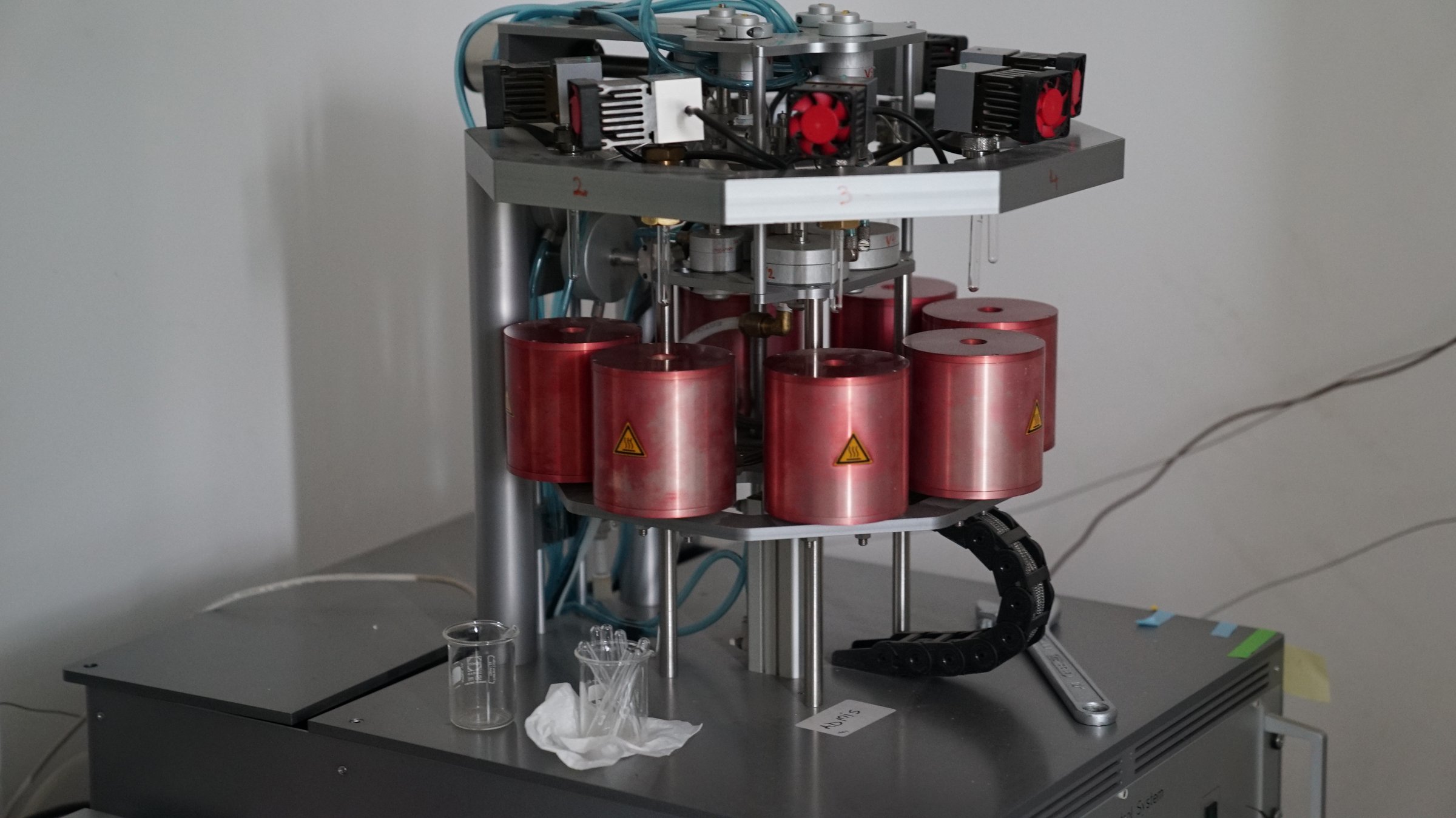 AGE3 graphitisation reactors with heated reduction furnaces that convert CO2 to graphite over an iron catalyst