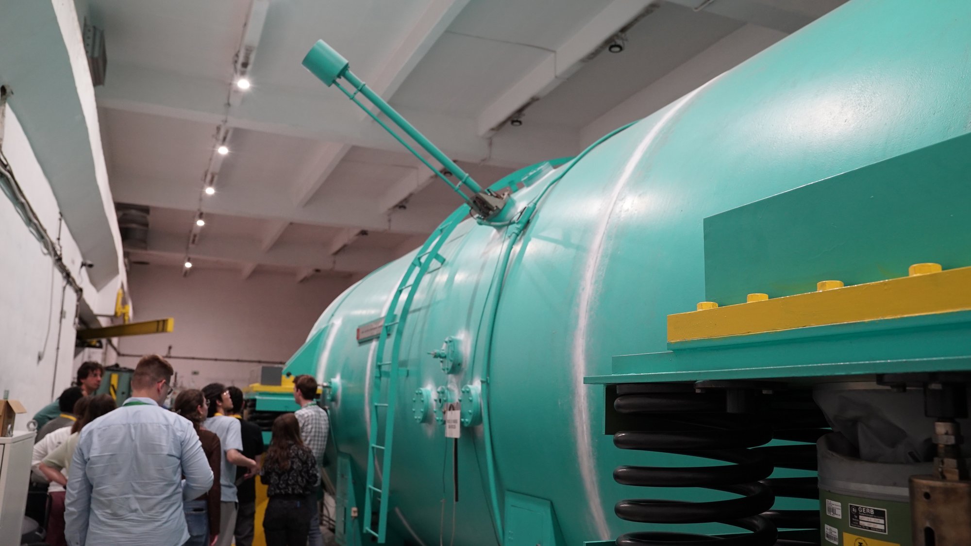Trainees touring one of the technical workshops