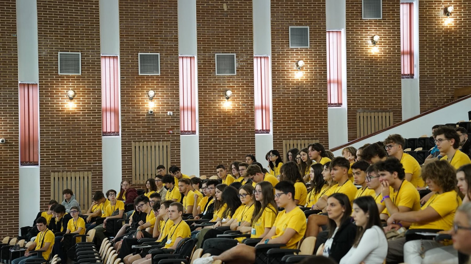 Students in the audience at the MSciTeh summer school