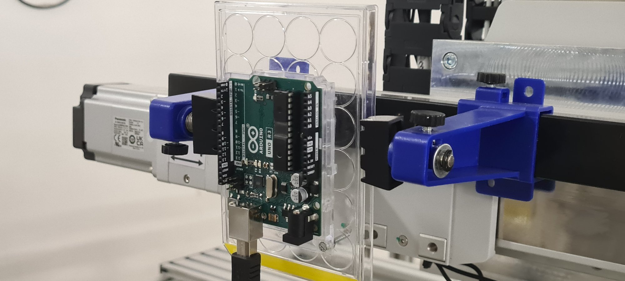 A test board mounted in the sample holder on the SPACERAD platform